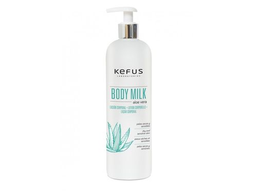 Loción Corporal (Body Milk) con Aloe Vera y Vitamina E 500 ml. Kefus