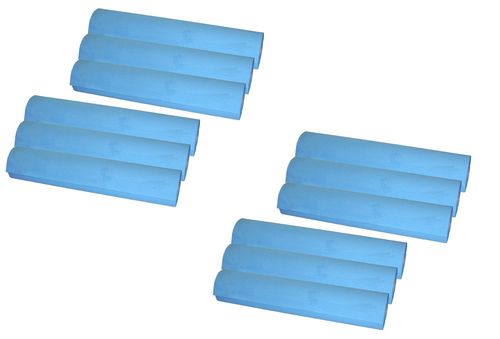 Rollo de Papel Camilla en color azul 12 unidades