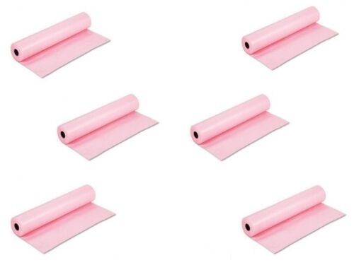 Rollo de papel camilla en color rosa - 6 uds